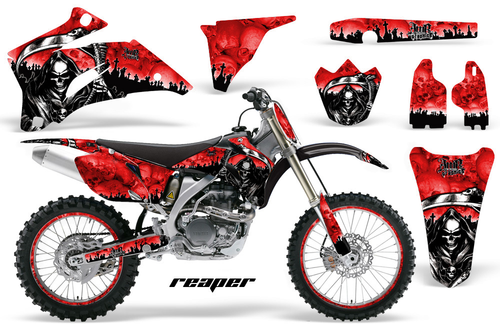 large 244 yamaha yz 250f 450f 06-09 reaper red nps